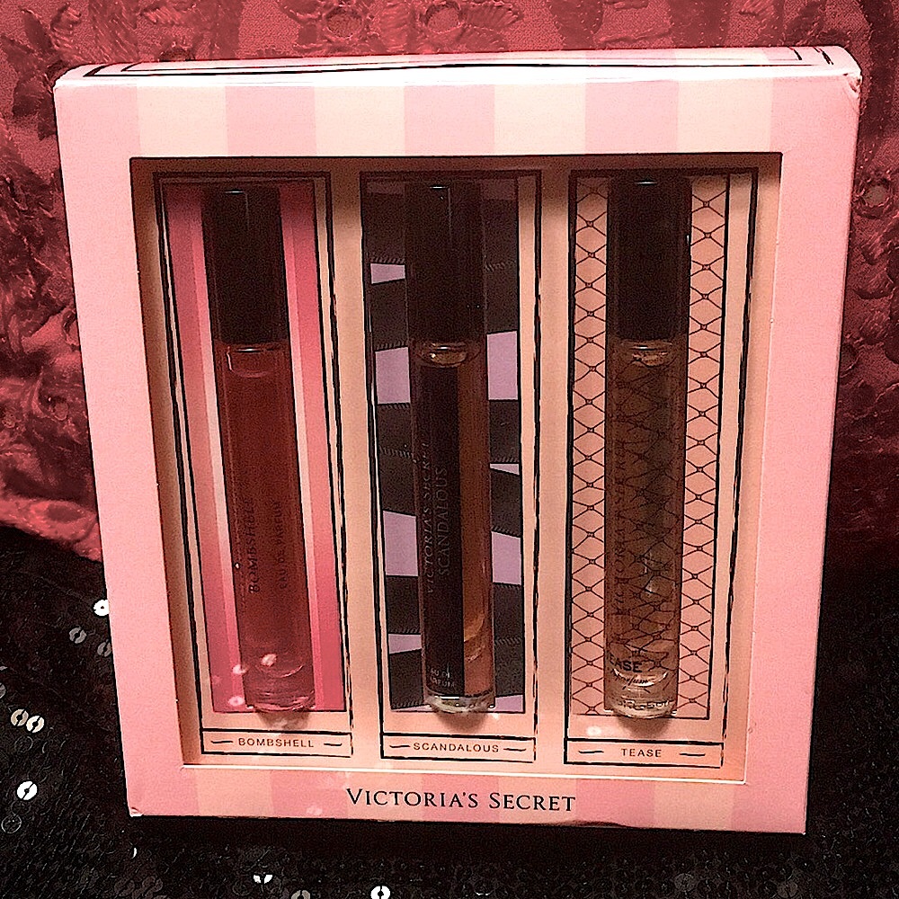 VS Bombshell Tease Scandalous Rollerball Set of 3 Rollerballs Victoria’s Secret - Picture 4 of 8